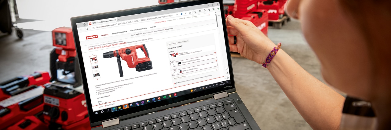 Registrati su Hilti.it