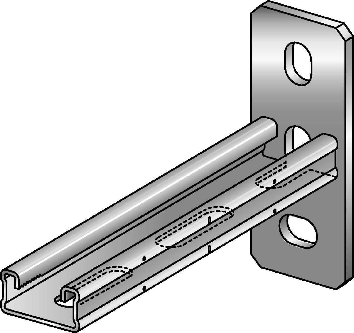 Mensola MQK 21 F Sistema Di Binari Per Fissaggio Medio Leggero MQ