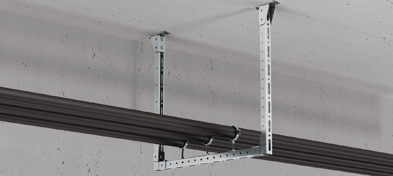 MT-B-O2 FL Vormontierte Grundplatte Grundplattenverbinder mit vormontierter Fast-Lock-Mutter und Schraube zur Verankerung von Profilschienenkonstruktionen an Beton oder Stahl Anwendungen 1