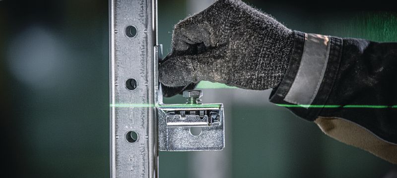 MT-FL Fast-Lock Kanalmutter mit Schraube Fast-Lock Kanalmutter mit Schraube zur Befestigung von Grundplatten und Verbindern an MT-Strebenkanälen Anwendungen 1