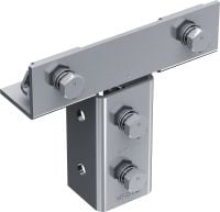 MT-C-T/2 FL Vormontierter T-Stoßverbinder Knoten mit vormontierter Fast-Lock-Mutter und Schraube für die Montage von Profilschienen in T-Form