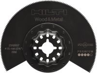 Lama per sega multitool Lama segmentata BiM per il multitool oscillante, per tagliare legno, plastica e metallo in presenza di chiodi